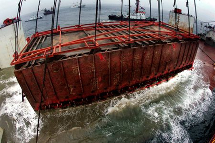 Wreck removal of the ancient sunken ship of “NAN HAI I” of Song dynasty