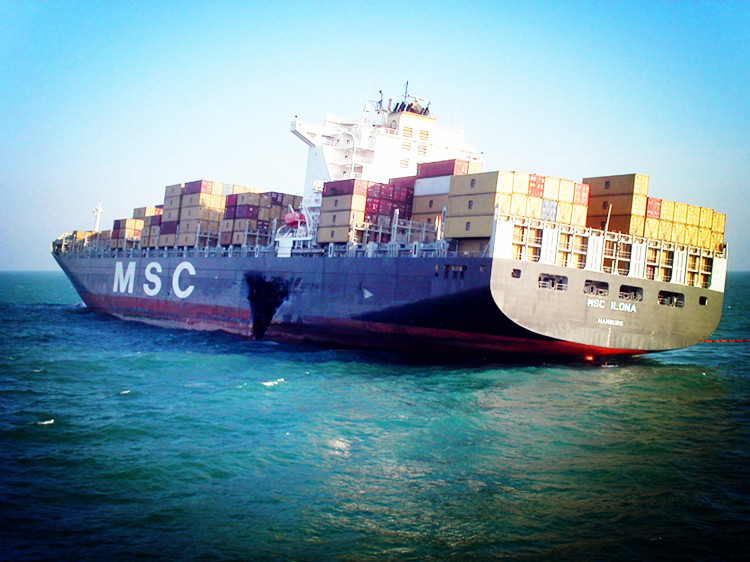 The oil spilling cleaning of “MSC ILONA”