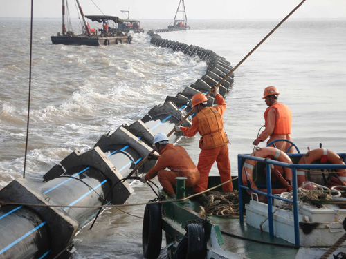 江苏滨海工业园区排海管道铺设工程
