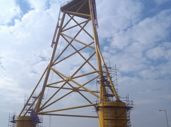 海上测风塔建造